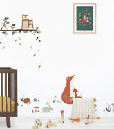 FOREST HAPPINESS - Affiche encadrée enfant - Famille renard
